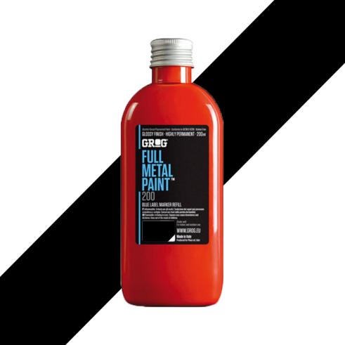 GROG Full Metal Paint Death Black 200 ml