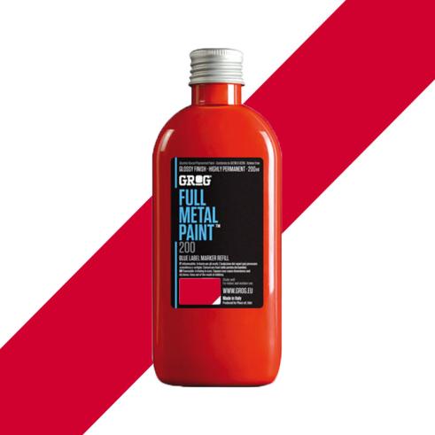 GROG Full Metal Paint Ferrari Red 200 ml