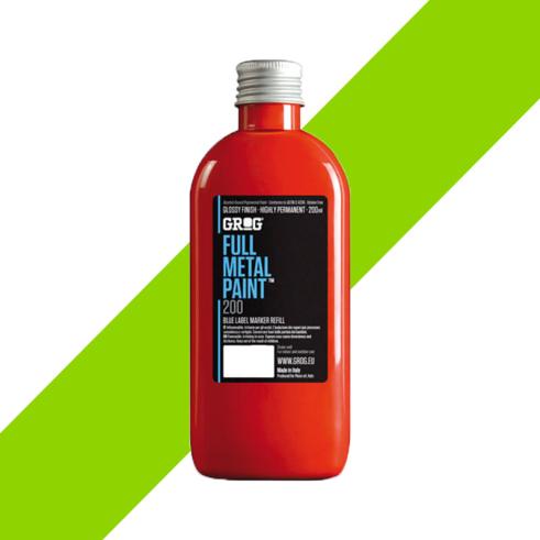 GROG Full Metal Paint Laser Green 200 ml