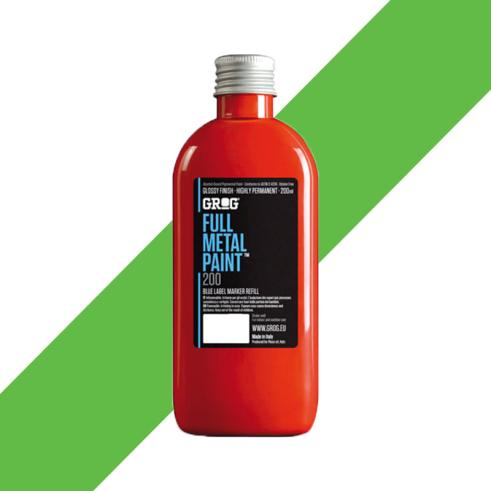 GROG Full Metal Paint Neon Green 200 ml