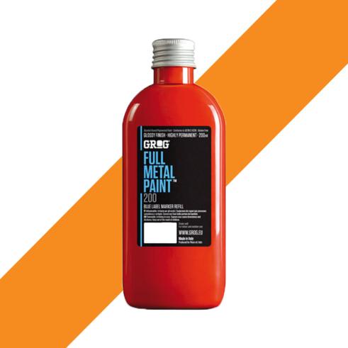 GROG Full Metal Paint Neon Orange 200 ml