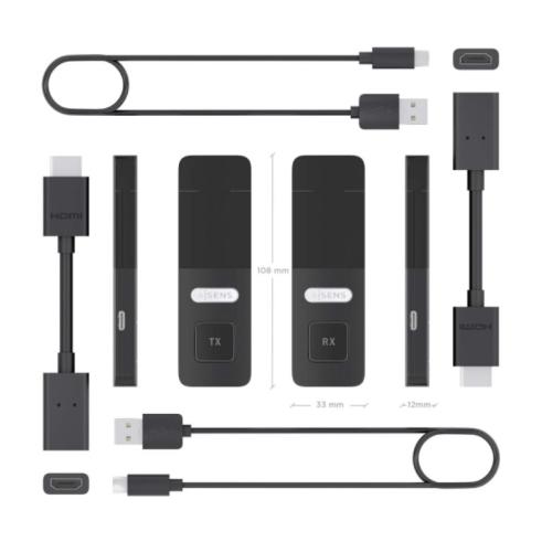 HDMI sem fios 1080P 30m Preto Aisens