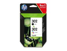 Cartuchos de Tinta Originais HP 302 Preto + Cor com 2 Pacotes