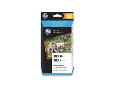 Cartuchos de Tinta Originais HP 303 Preto + Cor 2 Pacotes