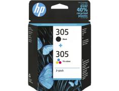 HP 305 Preto + Colorido Pacote com 2 Originais