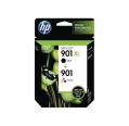 HP 901XL Preto + HP 901 Cores Pacote de Originais