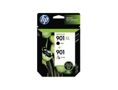 HP 901XL Preto + HP 901 Cores Pacote de Originais