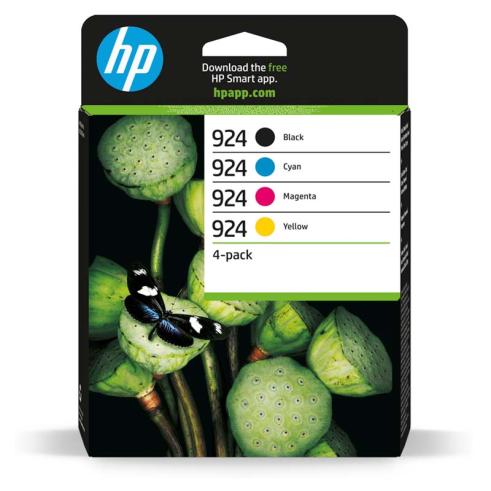 HP 924 Pacote com 4 Cartuchos Originais