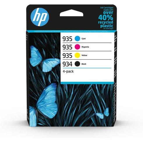 HP 934 + 935 com 4 Cartuchos de Tinta Originais