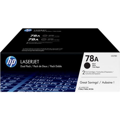 HP CE278A Preto Pack de 2 Originais