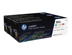 HP CE411A/CE412A/CE413A Pack de 3 Originais