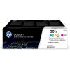 HP CF401X/CF402X/CF403X Pacote de 3 Originais