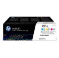 HP CF401X/CF402X/CF403X Pacote de 3 Originais