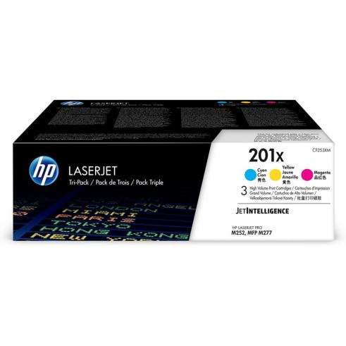HP CF401X/CF402X/CF403X Pacote de 3 Originais