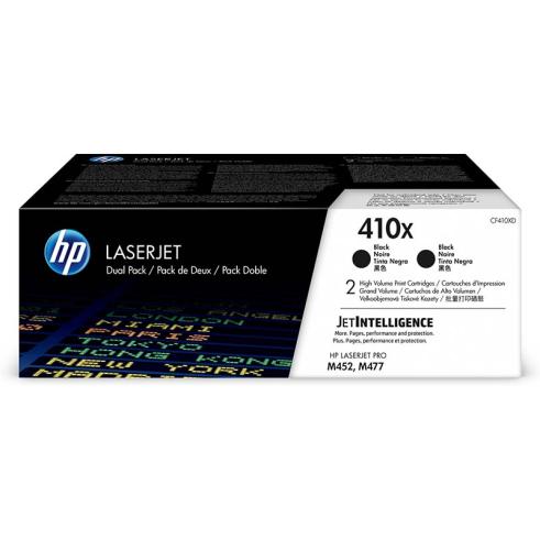 HP CF410X / 410A Preto Pacote de 2 Originais