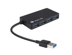 Hub USB 3.0 de 4 Portas 4,80 GB/s Preto NGS