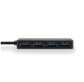 Hub USB 3.0 de 4 Portas 4,80 GB/s Preto NGS