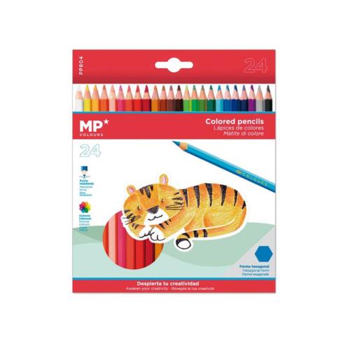 Lápis de Cor de Madeira Plascolor 24u