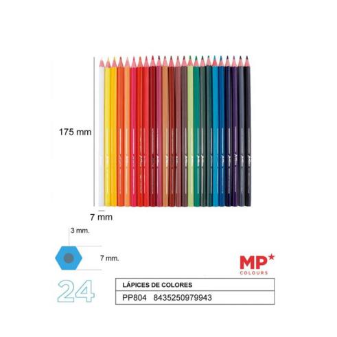 Lápis de Cor de Madeira Plascolor 24u