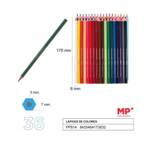 Lápis de Cor de Madeira Plascolor 36u
