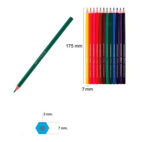 Lápis de Cor de Madeira Plascolor 12u