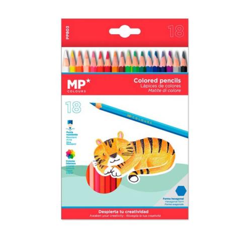 Lápis de Cor de Madeira Plascolor 18u