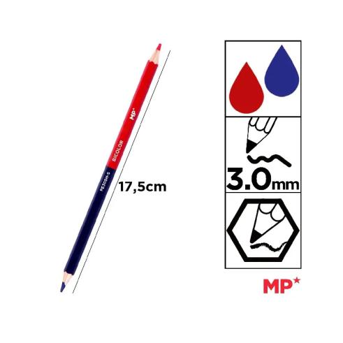 LÁPIS COM DUAS CORES FINE HEXAGONAL MP
