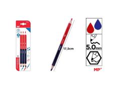 Pack de 3 Lápis Hexagonais Grossos de Dois Tons