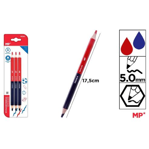 Pack de 3 Lápis Hexagonais Grossos de Dois Tons