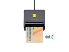 Leitor de Cartão Inteligente DNI preto Aisens