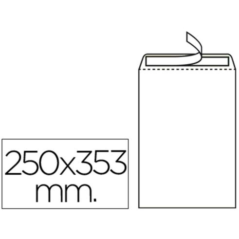 CAIXA DE LIDERPAPER DE 250 ENVELOPES BRANCOS 90GR 250x353 MM Nº10