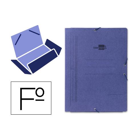 PASTA DE LIDERPAPER COM FORMATO DE BORRACHA AZUL