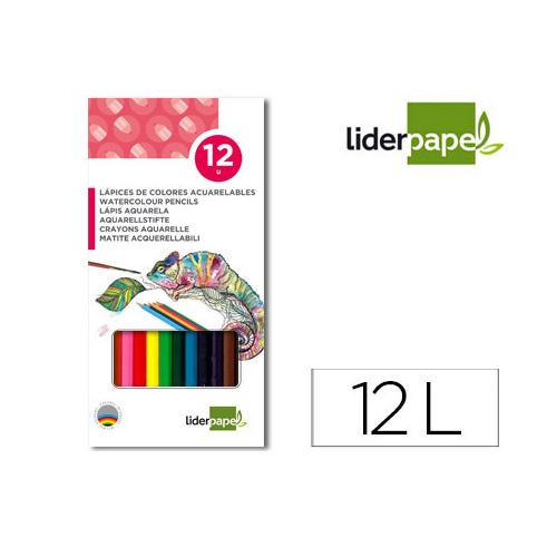 LÁPIS DE WATERCOLOR LIDERPAPER - 12 unidades