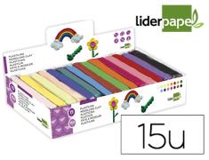 LIDERPAPER PLASTILINA 15uds 150gr