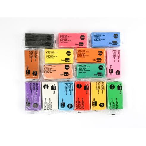 LIDERPAPER PLASTILINA 15uds 150gr