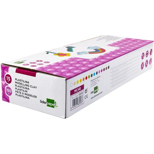 LIDERPAPER PLASTILINA 15uds 150gr