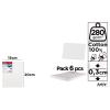 Tela sobre Bordo 15x20cm 280g/m2 Pack 6u