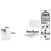 Tela sobre Bordo 9x13cm 280g/m2 Pack 6u