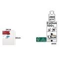 Lona Profissional 24x30cm 280g/m2