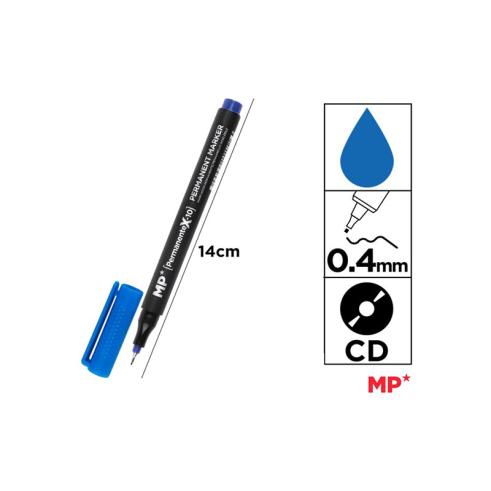 MARCADOR DE CD AZUL FINE POINT MP