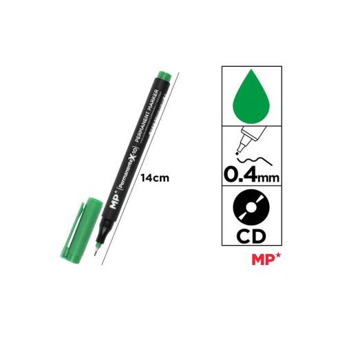 MARCADOR DE CD VERDE FINE POINT MP