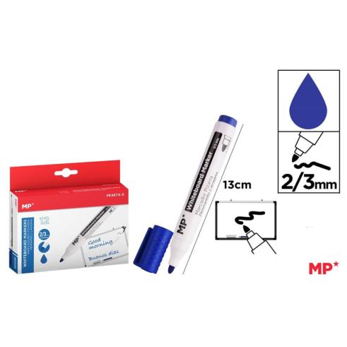 Marcador de Quadro Branco Azul 2/3mm MP