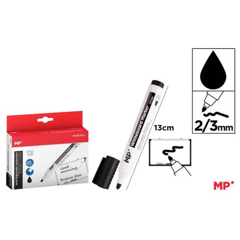 Marcador de Quadro Branco Preto 2/3mm MP