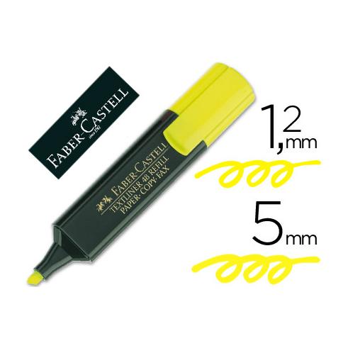 MARCADOR FLUORESCENTE FABER CASTELL 48-07 AMARELO