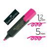 MARCADOR FLUORESCENTE FABER CASTELL 48-28 ROSA