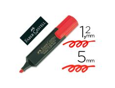 Marcador fluorescente vermelho Faber Castell 48-21