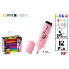Marcador Fluorescente e Pastel Pacote Poupança de 12 Unidades