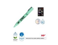 Marcador de Giz Líquido Turquesa, limpeza úmida