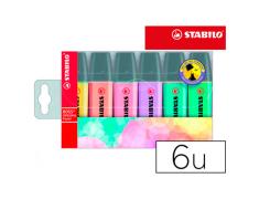 STABILO MARKERS COLOR PASTEL 6 unidades