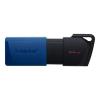 Unidade flash USB Kingston DataTraveler Exodia M 64GB - USB 3.2 Gen 1 - Tampa móvel - Clipe para chaveiro - Cor preta/azul